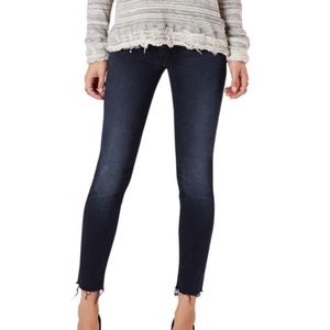 MOTHER Jeans, Dark Wash, Raw Hem